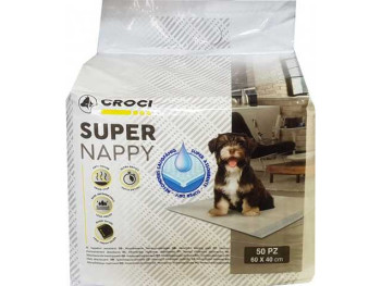 Одноразові пелюшки для собак Croci Super Nappy 60*40 см, 50 пелюшок в упаковці (C6028478)