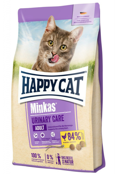 Happy Cat Adult Minkas Urinary Care сухий корм для здоров'я сечовивідних шляхів дорослих котів, 10 кг (70375)