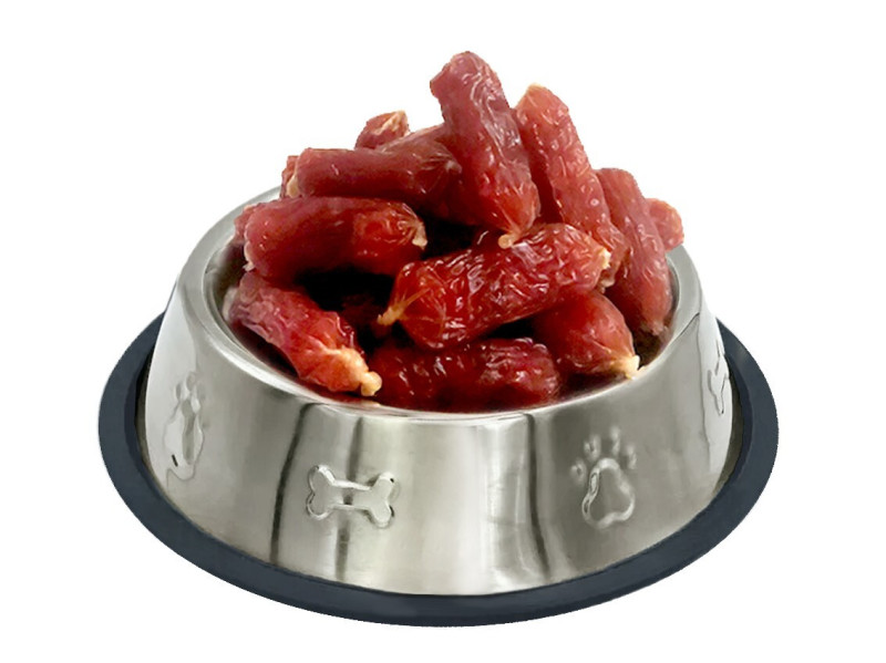 Ковбаски з м'яса курки, (≈26-30шт/уп) 500 г. 20 шт/ящ.