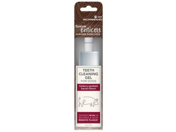 Гель TropiClean Enticers Teeth Cleaning Gel No Brush Smoked Bacon з беконом для чищення зубів у собак, 59 мл (004481)