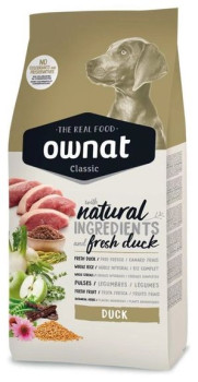 Овнат Ownat Classic Dog Adult Adult Duck повнораціонний сухий корм із качкою для дорослих собак, 4 кг (14019)