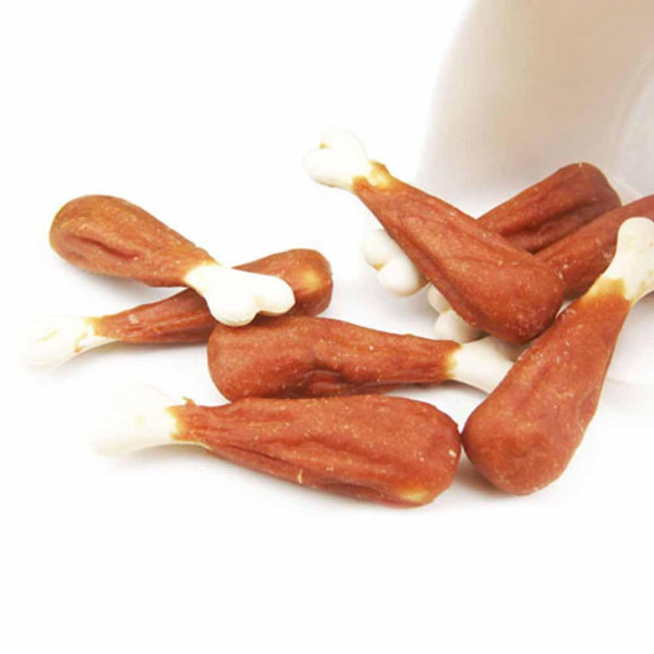 Ласощі "Селянські Смаколики"для собак,кальцієва кісточка з куркою,8-9 см,