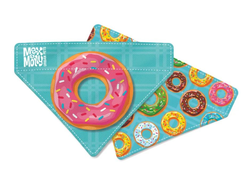 Бандана Max &amp; Molly Bandana Donuts/S під колір нашийника для собак, малюнок Пончики (701020)