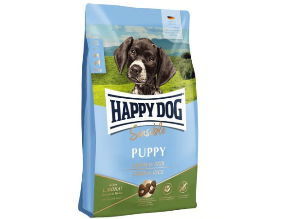 Happy Dog Sensible Puppy Lamb &amp; Rice сухий корм з ягням і рисом для цуценят від 1 до 6 місяців, 4 кг (61010)