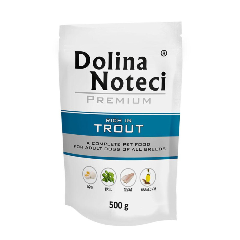 Пауч Dolina Noteci Premium для собак з фореллю, 500 гр