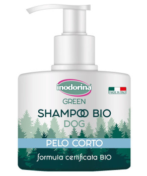 Шампунь Inodorina Shampo Green Pelo Corto на основі мангустину та алое віра для короткошерстих собак, 250 мл (2400090002)