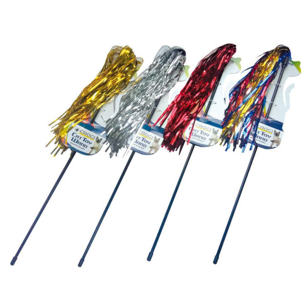 Іграшка для котів CROCI Дразнилка кольорова локшина, 46 см