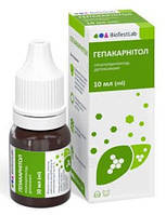 Гепакарнітол кормова добавка для лікування печінки, 10 мл, з дозатором