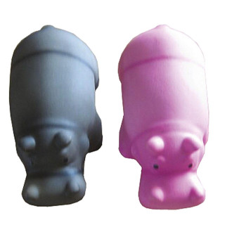 Іграшка для собак TETRAPET Toys Fun, латексний бегемотик з пищалкою, 16 см