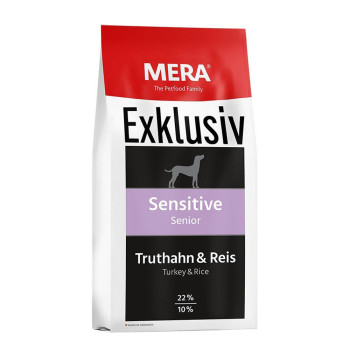 Мера Mera Exklusiv Sensitive Senior Dog індичка і рис, сухий корм для чутливих літніх собак, 15 кг (073055)