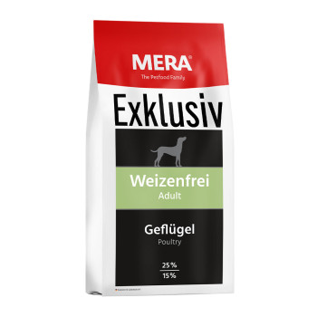 Міра Mera Exklusiv Weizenfrei Adult Dog Geflugel сухий корм з м'ясом птиці для дорослих собак, 15 кг (072055)
