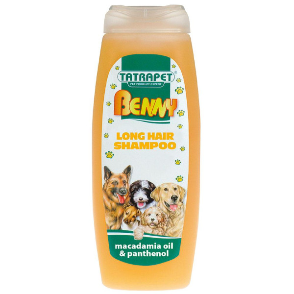 Шампунь TETRAPET Benny для собак довгошерстих, масло макадамії і пантенол, 200 мл