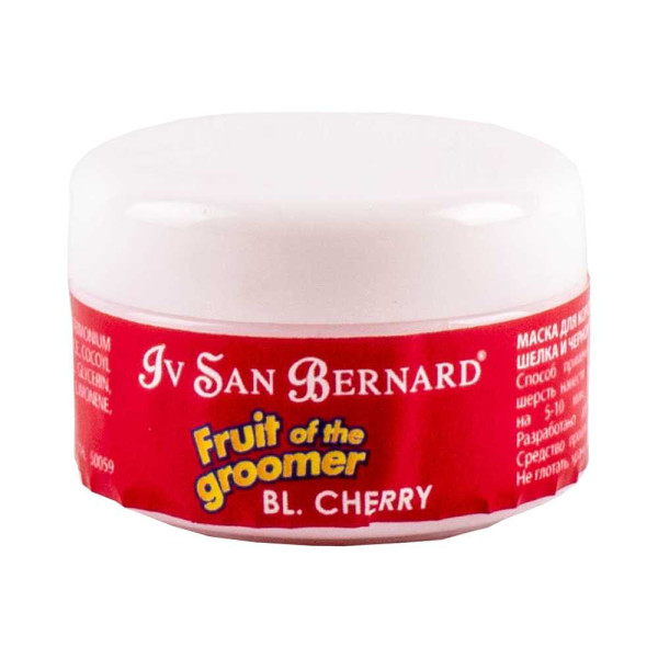 Маска Чорна Вишня Iv San Bernard Black Cherry з протеїнами шовку для короткошерстих собак і кішок, 20 мл Маска Чорна Вишня Iv San Bernard Black Cherry з протеїнами шовку для короткошерстих собак і кішок, 20 мл