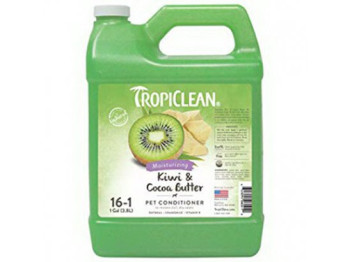 Кондиціонер Ківі та Масло Какао Tropiclean Kiwi &amp; Cocoa Butter зволожуючий для собак, котів, 3,8 л, концентрат 1:16 (060166)