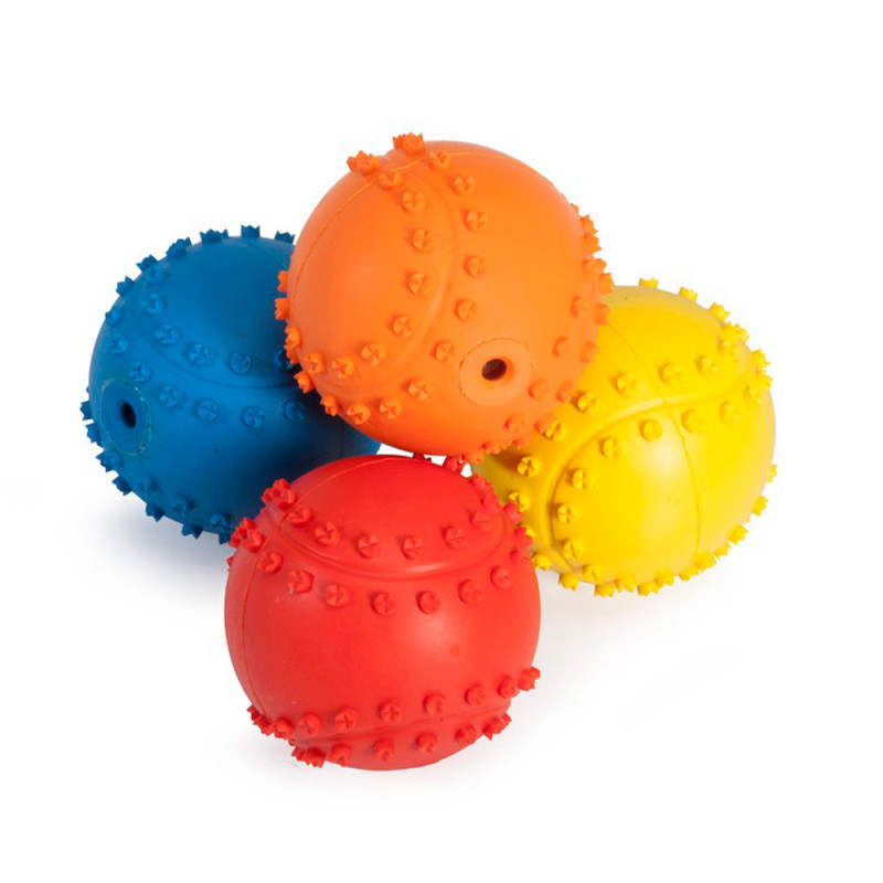 Іграшка для собак CAMON м'яч гумовий з пищалкою, 6 см