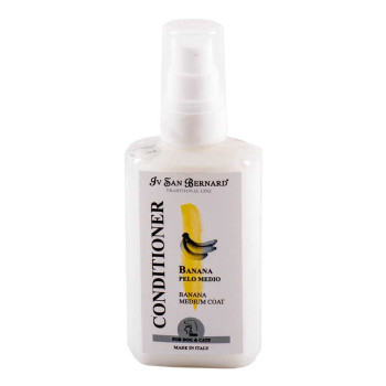 Кондиціонер Банан Iv San Bernard Banana Medium Coat для пом'якшення вовни середньої довжини собак та кішок, 100 мл (компакт)