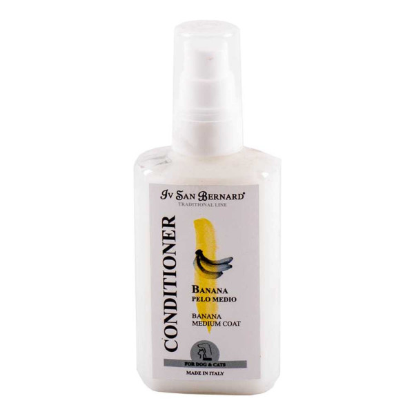 Кондиціонер Банан Iv San Bernard Banana Medium Coat для пом'якшення вовни середньої довжини собак та кішок, 100 мл (компакт) Кондиціонер Банан Iv San Bernard Banana Medium Coat для пом'якшення вовни середньої довжини собак та кішок, 100 мл (компакт)