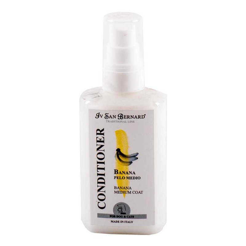 Кондиціонер Банан Iv San Bernard Banana Medium Coat для пом'якшення вовни середньої довжини собак та кішок, 100 мл (компакт)