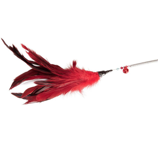 Іграшка для котів CAMON дразнилка вудочка на пружинці з дзвіночком, 48 см