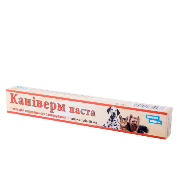 Каніверм паста від глистів для собак та кішок, 10 мл