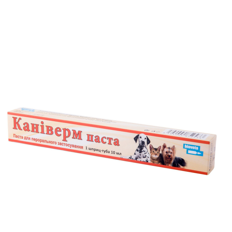 Каніверм паста від глистів для собак та кішок, 10 мл
