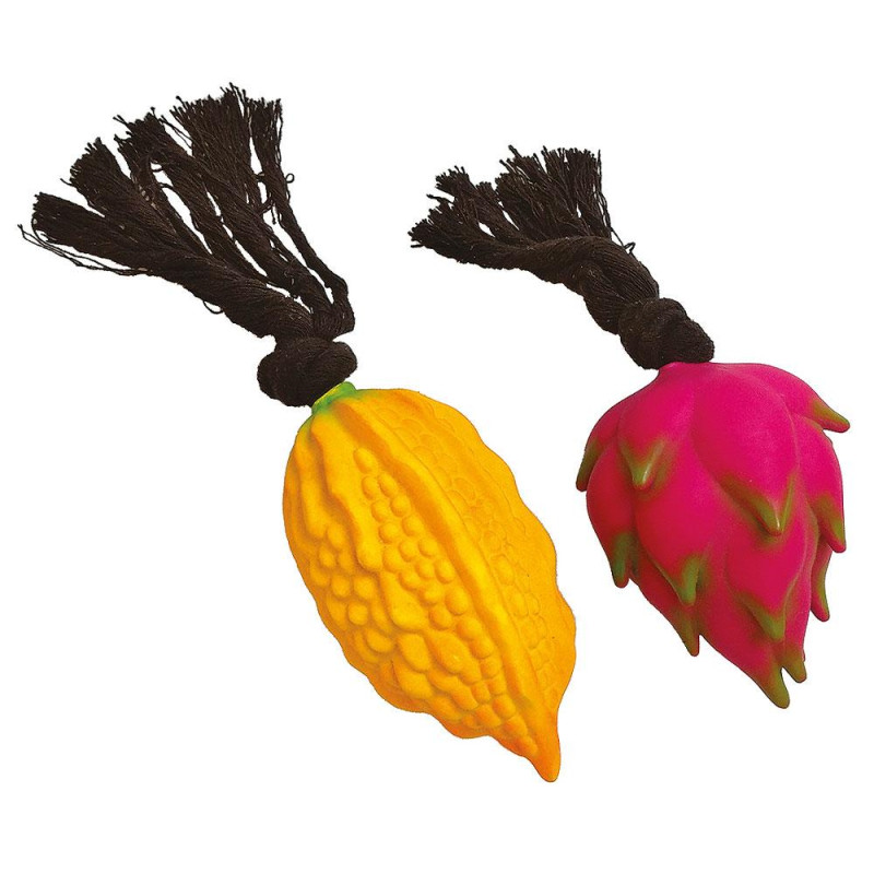 Іграшка для собак TETRAPET Toys Fun, латексні фрукти, 20 см