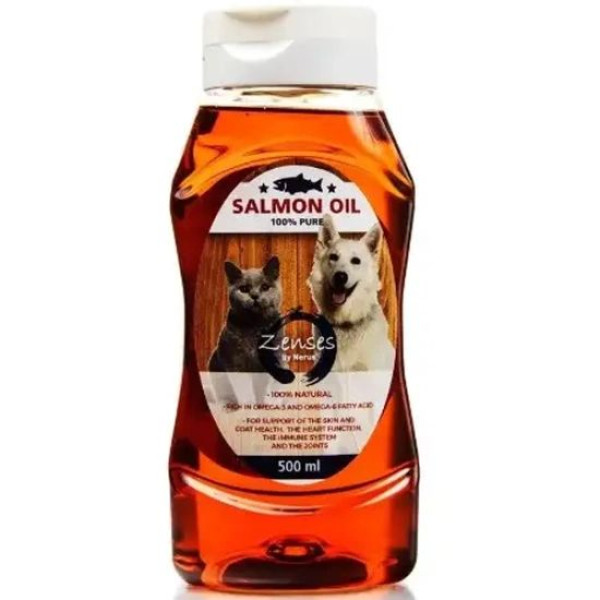 Лососева олія Nerus Zenses Salmon Oil вітамінна, для котів та собак з проблемами шкіри та вовни, 500 мл (40569) Лососева олія Nerus Zenses Salmon Oil вітамінна, для котів та собак з проблемами шкіри та вовни, 500 мл (40569)