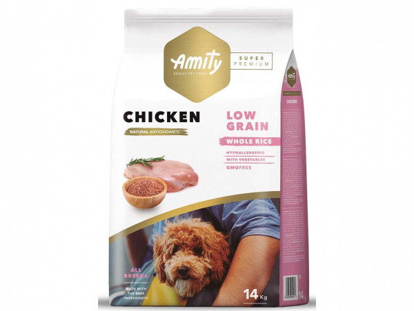 Аміті Amity Super Premium Adult Chicken сухий корм із куркою для дорослих собак, 14 кг (542 CHICK 14 KG) Аміті Amity Super Premium Adult Chicken сухий корм із куркою для дорослих собак, 14 кг (542 CHICK 14 KG)