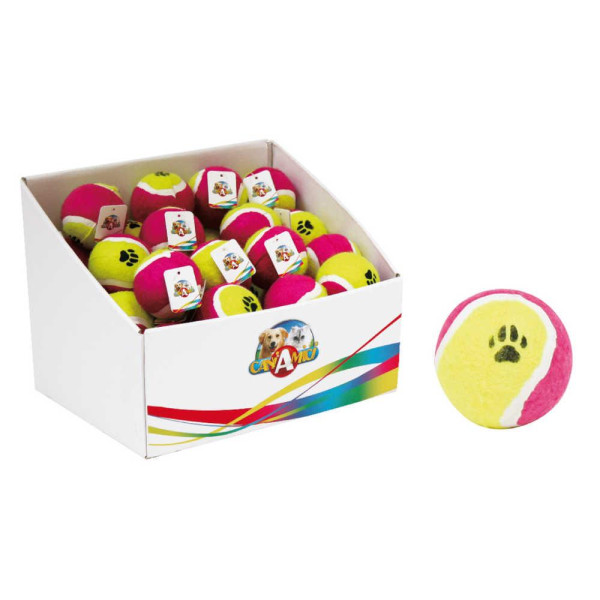 Іграшка для собак CROCI тенісний м'яч з лапкою, Д = 10 см