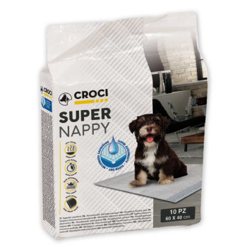 Одноразові пелюшки для собак Croci Super Nappy 60*40 см, 10 пелюшок в упаковці (C6028477)
