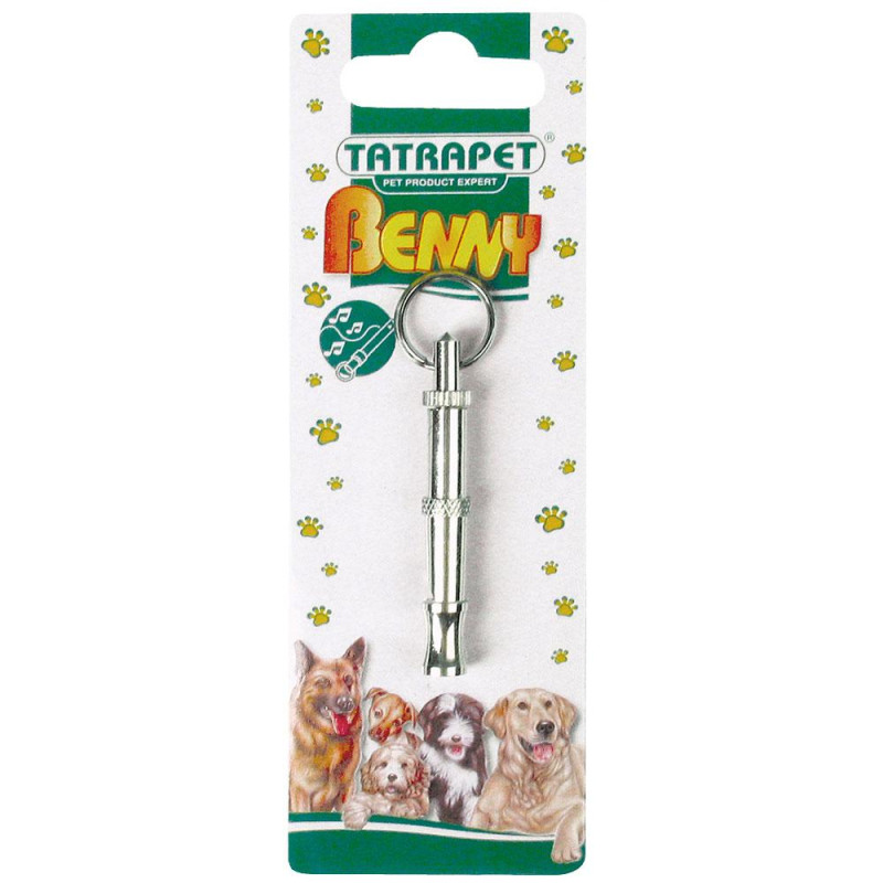 Свисток металевий TETRAPET Benny для дресури, 200 мм