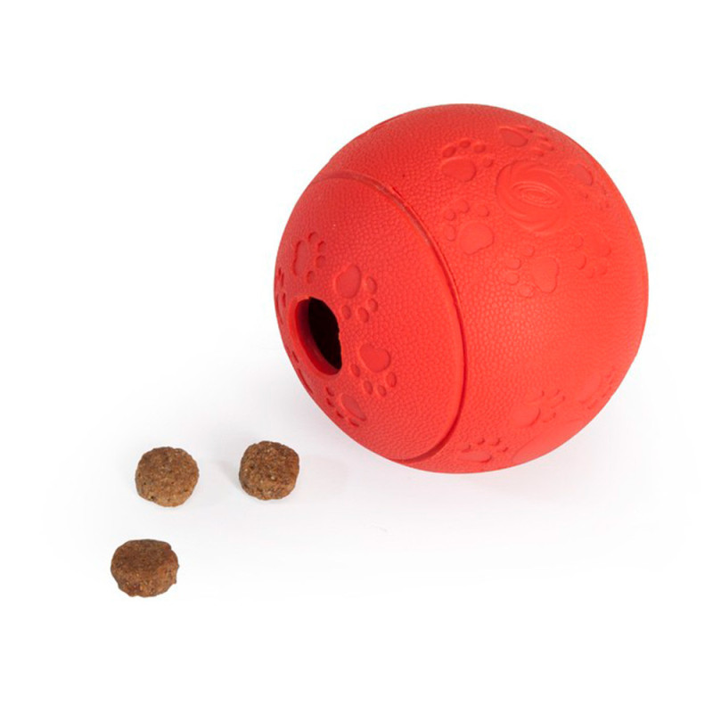 Іграшка для собак CAMON м'яч гумовий для ласощів, 8 см