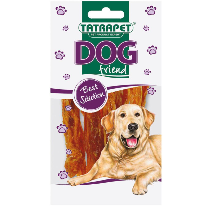 Ласощі для собак TETRAPET Dog, курячі стріпси в'ялені 50 г