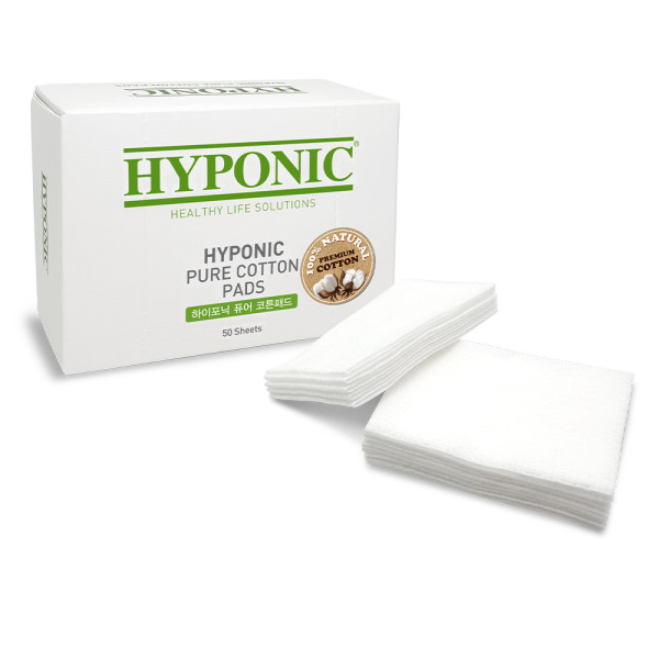 Хіпонік Hyponic Pure Cotton Pads бавовняні ватяні диски для догляду за собаками та кішками, 50 подушечок (H3YP1CP0050ZZKNN)