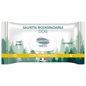 Inodorina Salv Green Lucidante серветки біорозкладні з пантенолом для собак, 30 серветок (2300140004)