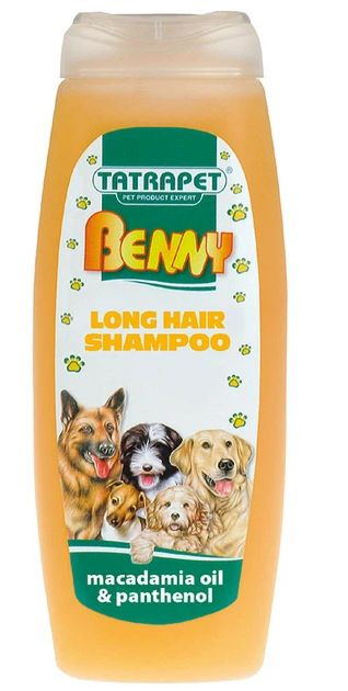 Шампунь TatraPet Benny для довгошерстих собак з маслом макадамії та пантенолом, 200 мл