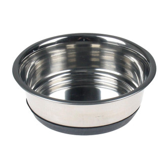 Миска TETRAPET з нержавіючої сталі із силіконовим дном, 0,33л /11 см