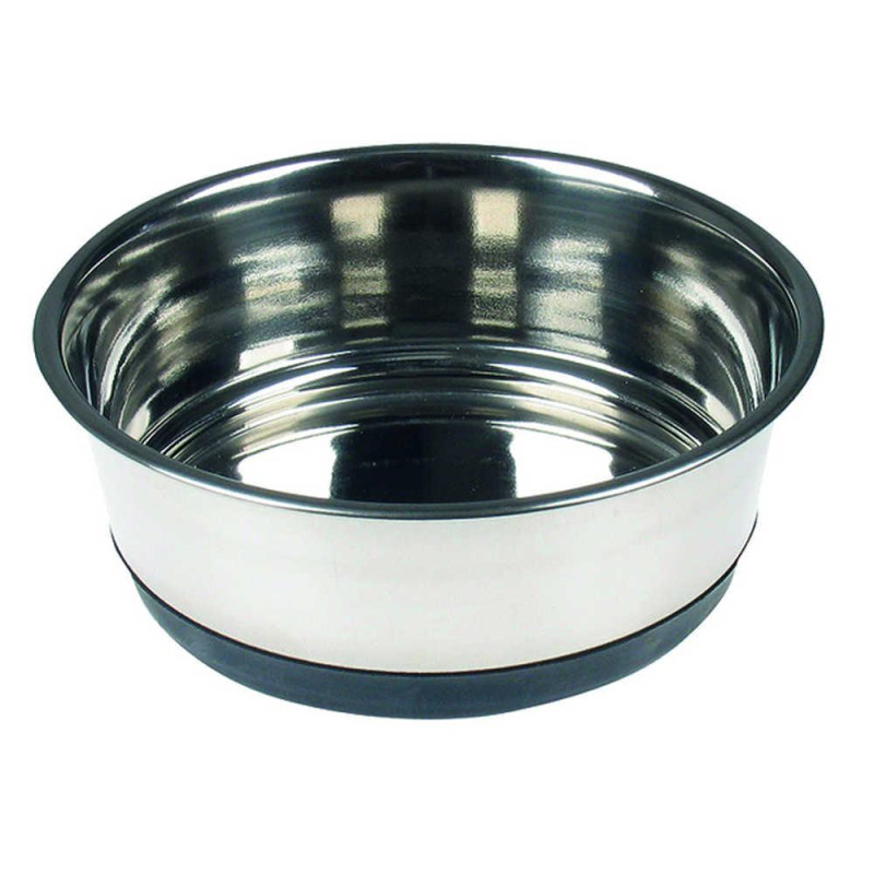 Миска TETRAPET з нержавіючої сталі із силіконовим дном, 0,55л /13 см