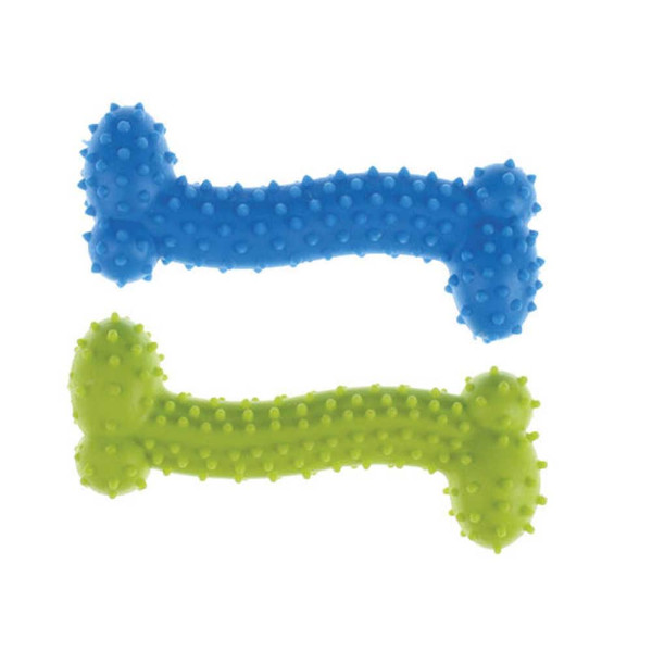 Іграшка для собак TETRAPET York, латексна кісточка, зубна, 10,5 см