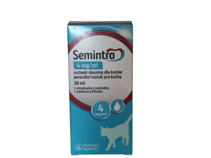 Семінтра 4 мг Semintra пероральна суспензія при хронічній нирковій недостатності (ХНН) у кішок, 30 мл
