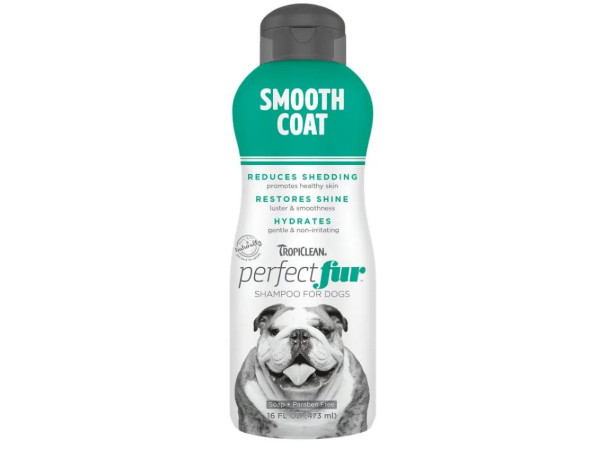 Шампунь Тропіклін Ідеальна Вовна TropiClean PerfectFur Smooth Coat Shampoo для собак з гладкою шерстю, 473 мл (000179)