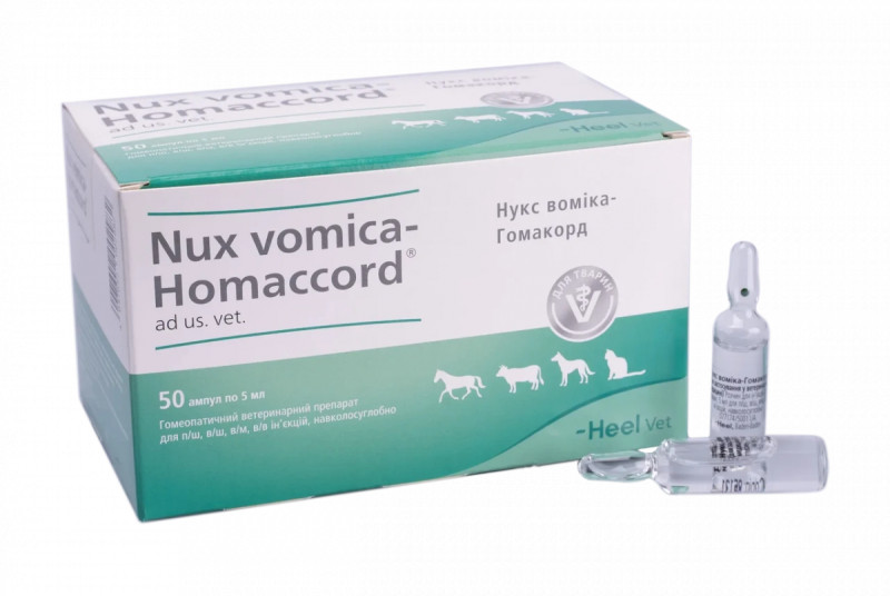 Нукс Воміка-Гомакорд Хеель, ампула 5 мл, за функціональних порушень травного каналу і печінки