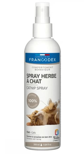 Спрей Francodex Catnip Spray з котячою м'ятою для приваблення та стимулювання котів, 200 мл