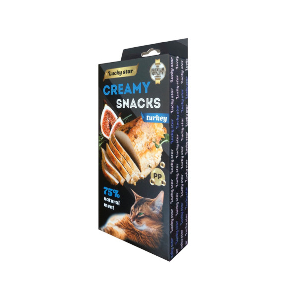 Лагідне пюре для котів з м`яса індика у стіках по 10г, 6 шт/уп, 100 уп/ящ