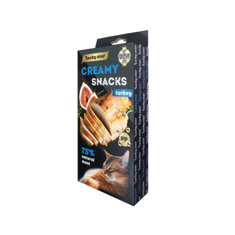 Лагідне пюре для котів з м`яса індика у стіках по 10г, 6 шт/уп, 100 уп/ящ