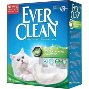 Екстра Сила Ever Clean Extra Strong Clumping Scented бентонітовий наповнювач з ароматом для котячого туалету, 6 л (123440)