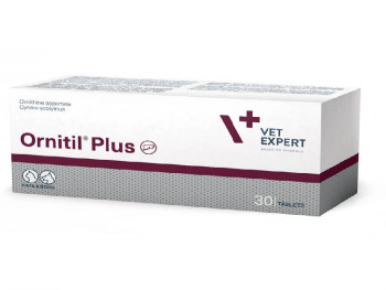 Орнітил Плюс Ornitil Plus Vetexpert для підтримки функцій печінки у собак і кішок, 30 таблеток