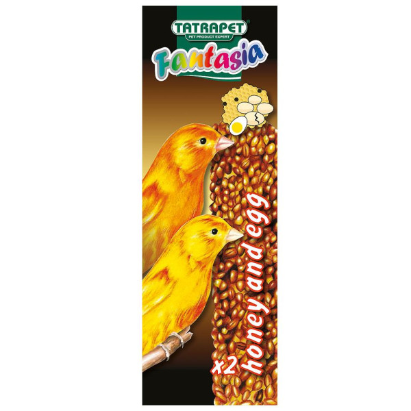 Колосок TETRAPET Fantasia для канарок, яйця/мед, 90 гр, 18-19 см