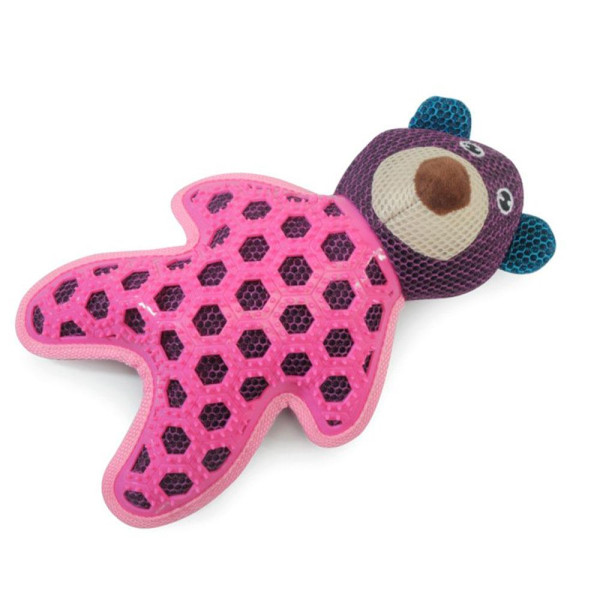 Іграшка для собак CAMON ведмедик плюшевий з поліестеру та TPR, 28 см