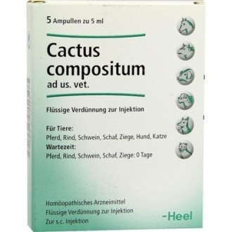 Кактус Композитум Хеель Cactus Compositum Heel засіб для серцево-судинної системи, 1 ампула 5 мл